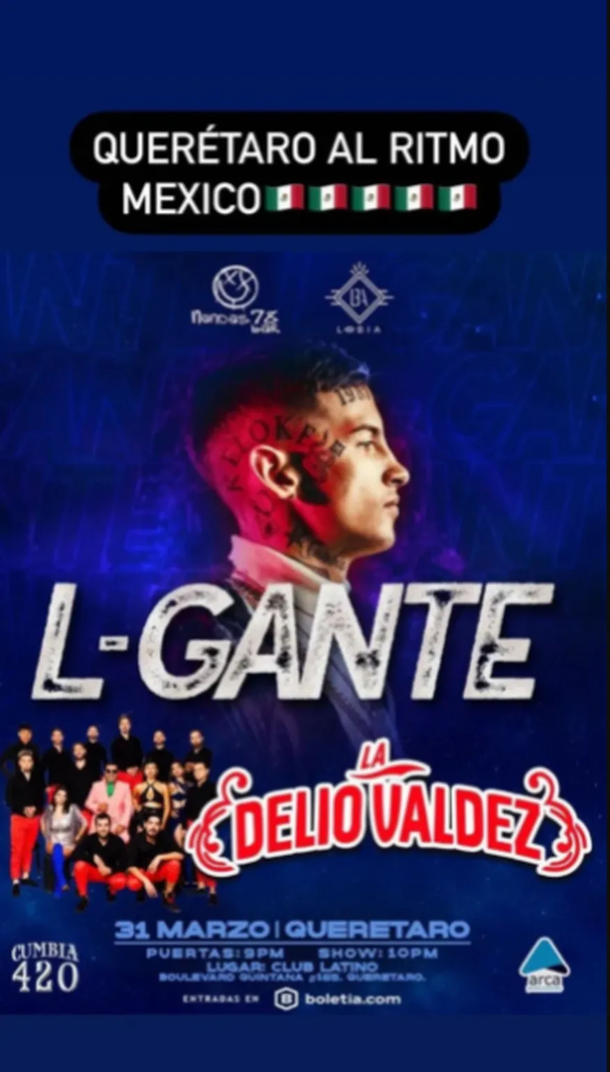 L-Gante dar&aacute; un show en M&eacute;xico con la presencia de Ivonne, la ex Bandana.