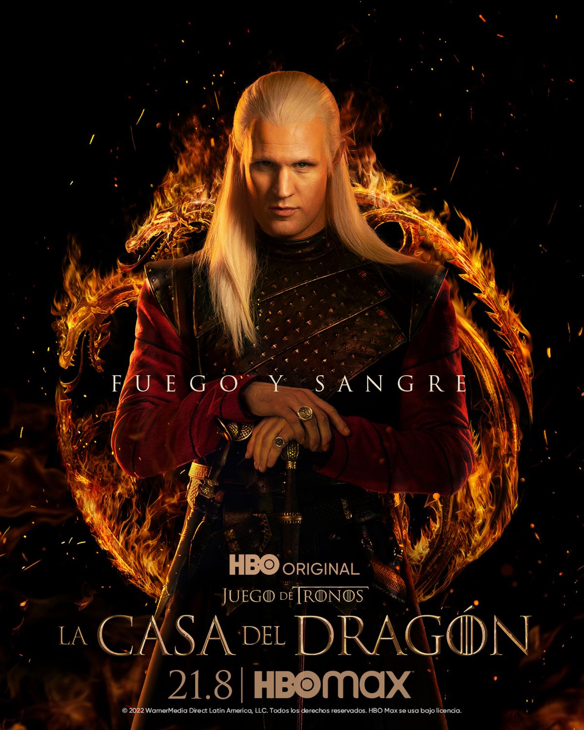 Matt Smith como el Príncipe Daemon Targaryen