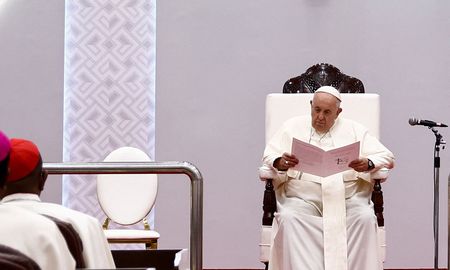 El Papa Francisco en su viaje a la República Democrática del Congo. El Papa Francisco en su viaje a la República Democrática del Congo.