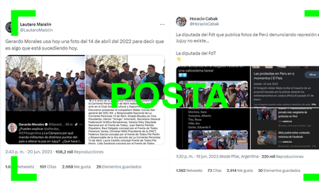 Las desinformaciones que circularon sobre el conflicto en Jujuy. Las desinformaciones que circularon sobre el conflicto en Jujuy.