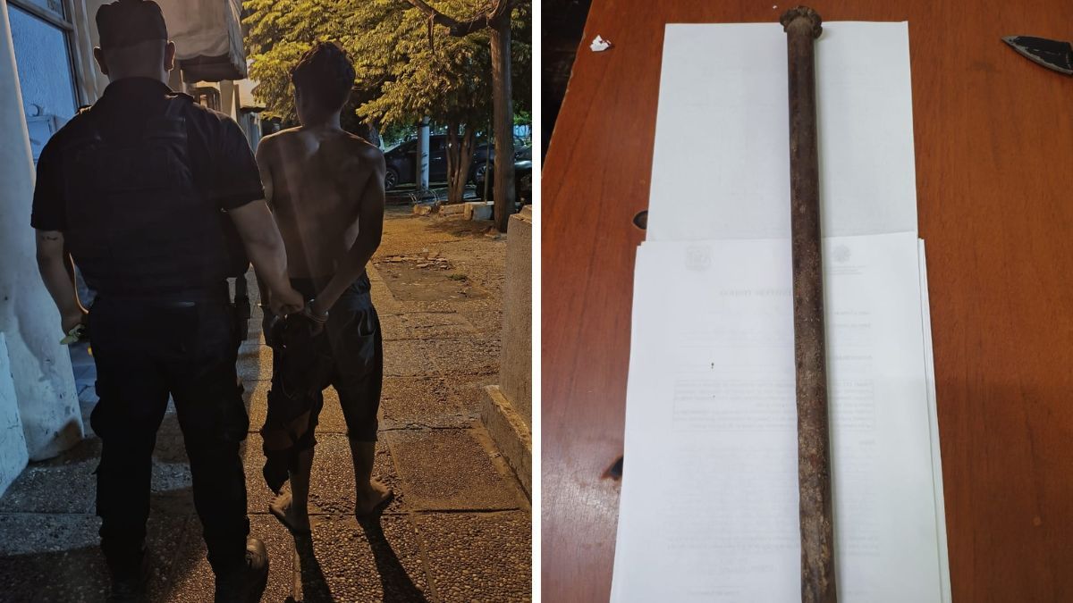 El detenido es un hombre de 28 años y se investiga. La causa fue caratulada como lesiones leves dolosas.