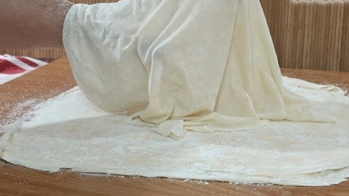 Masa filo casera.