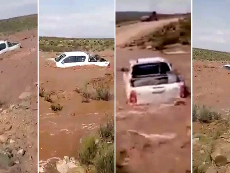 Jujuy: intentaron cruzar un río creciente