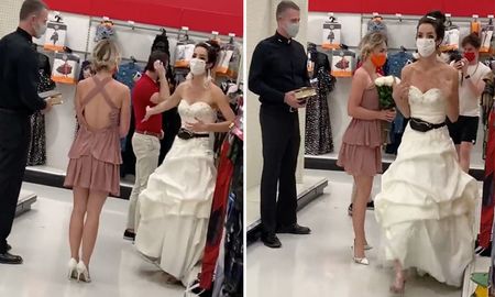 video: llego vestida de novia con un cura al trabajo de su novio para apurarlo con el casamiento video: llego vestida de novia con un cura al trabajo de su novio para apurarlo con el casamiento