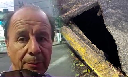 El increíble relato de Mingo, el hombre que se salvó de caer en el socavón de Bulevar y 9 de Julio El increíble relato de Mingo, el hombre que se salvó de caer en el socavón de Bulevar y 9 de Julio