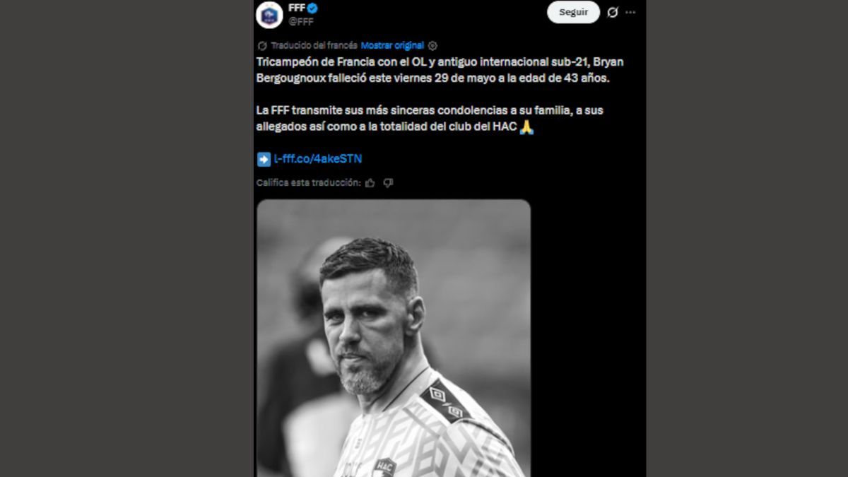 La Federación Francesa despidió al exdelantero en sus redes sociales con un sentido comunicado. (Foto: X / @FFF). La Federación Francesa despidió al exdelantero en sus redes sociales con un sentido comunicado. (Foto: X / @FFF).