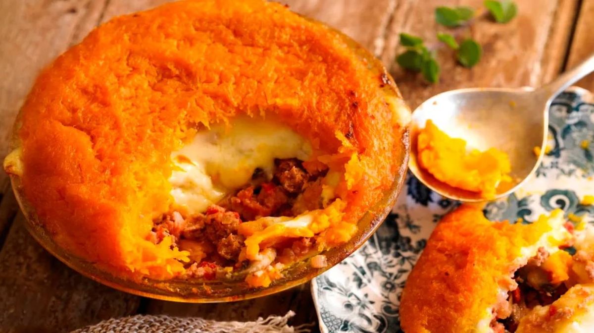 Pastel de carne diferente