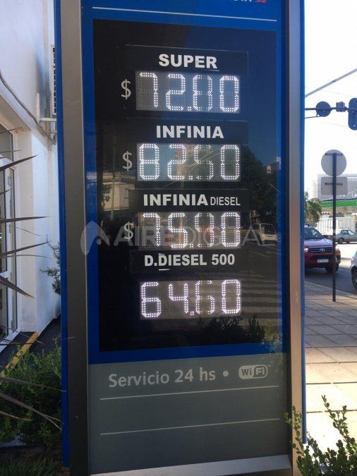 El precio del combustible en YPF hoy en Santa Fe. 