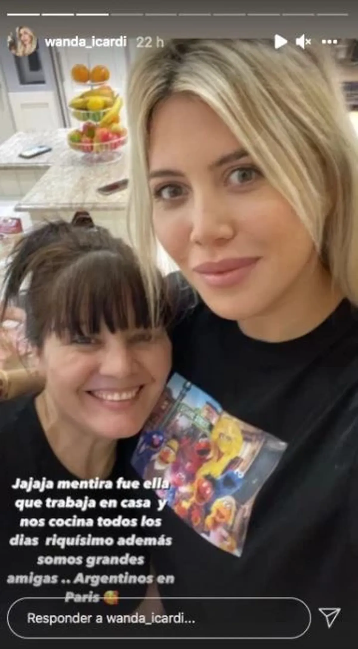 El tierno posteo de Wanda Nara a su empleada dom&eacute;stica.&nbsp;