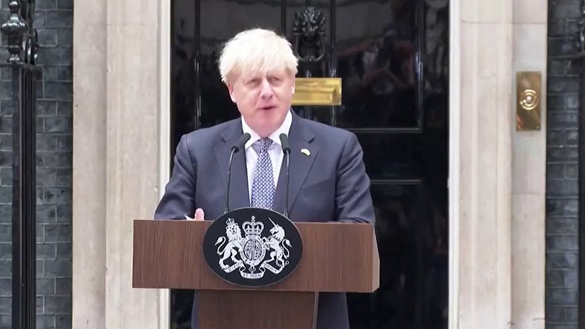 Boris Johnson renunció a su cargo como primer ministro del Reino Unido este jueves.