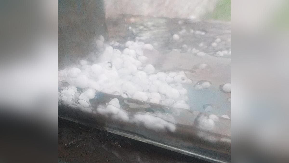 En algunas zonas cayó granizo.