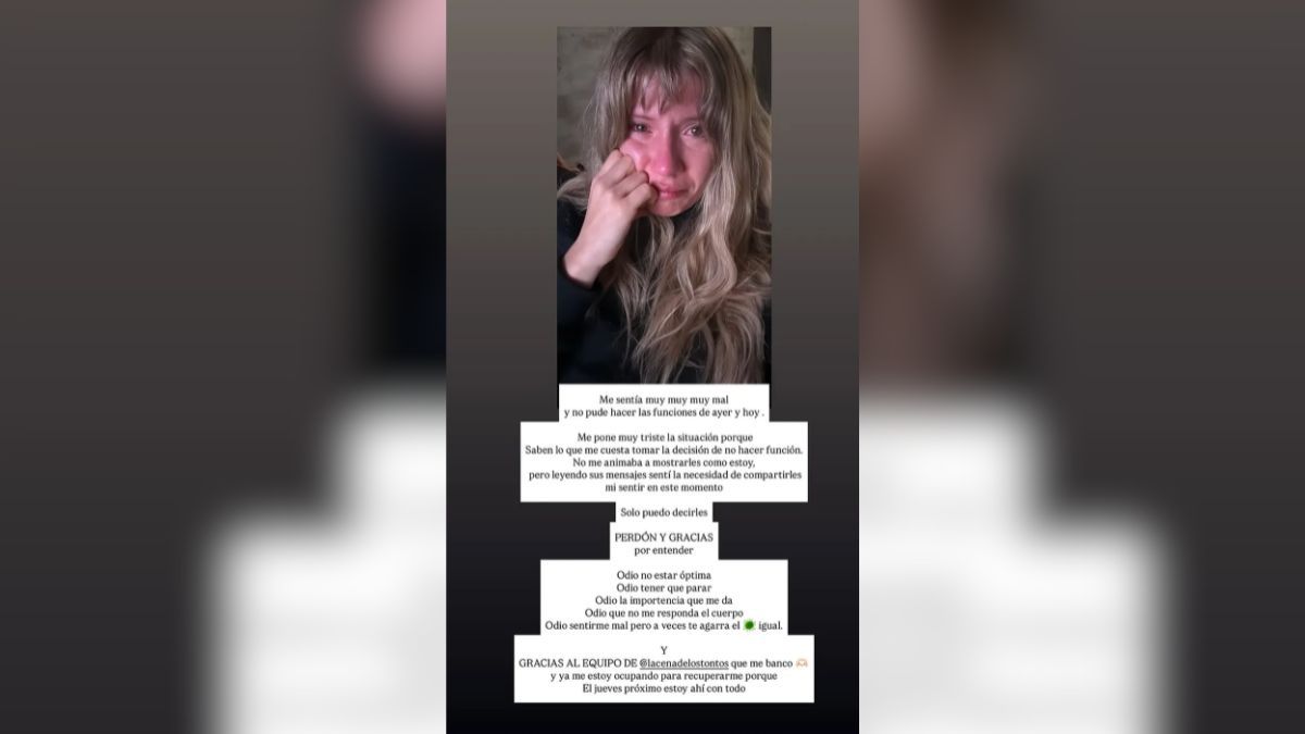 El posteo de Laurita Fernández que preocupó a sus seguidores. El posteo de Laurita Fernández que preocupó a sus seguidores.
