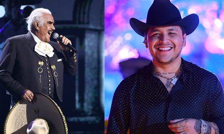 Christian Nodal le brindó un merecido homenaje a Vicente Fernández frente a miles de personas que se reunieron en Fresco, California. Christian Nodal le brindó un merecido homenaje a Vicente Fernández frente a miles de personas que se reunieron en Fresco, California.