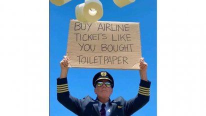 El mensaje viral de un piloto: 