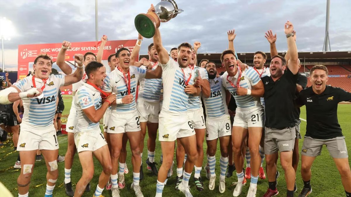 Argentina consiguió este domingo su cuarta medalla de oro en el Circuito Mundial de Rugby Seven