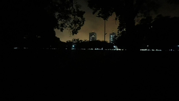 El Parque Federal quedó a oscuras tras la tormenta 