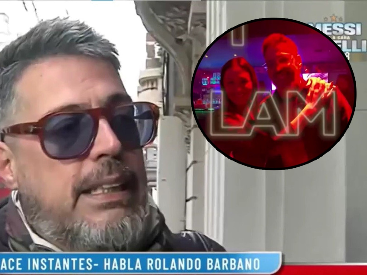 Rolando Barbano en un boliche con una mujer misteriosa