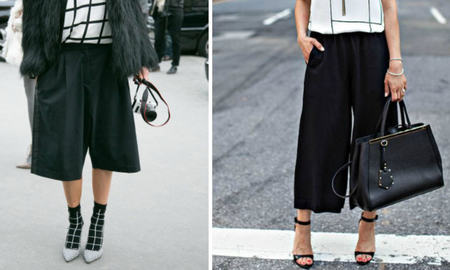 Pantalones culotte. Pantalones culotte.