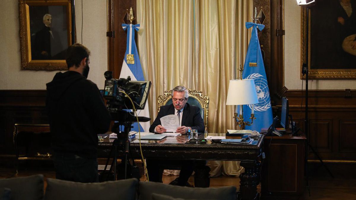 En su primer discurso ante la Asamblea General de las Naciones Unidas (ONU)