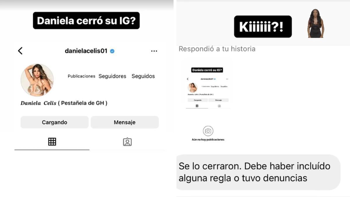 Daniela Celis desapareció de Instagram. Daniela Celis desapareció de Instagram.