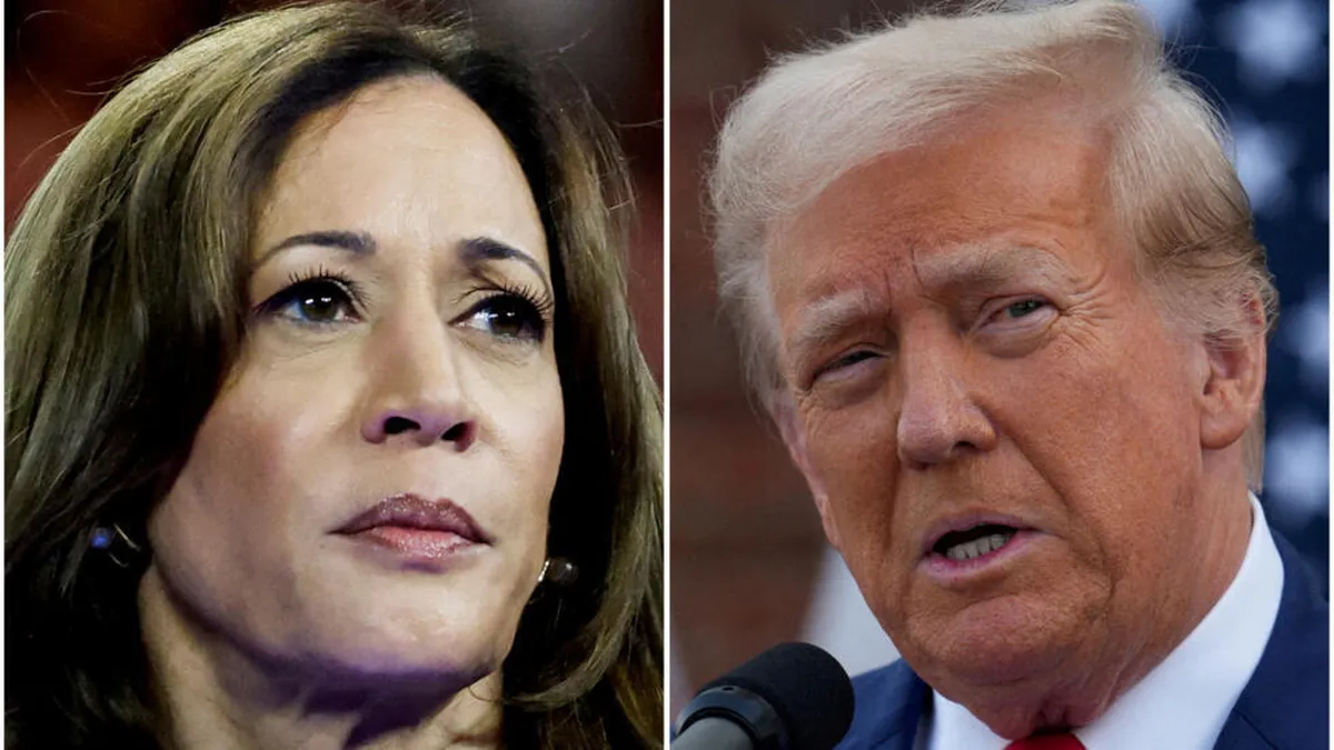 Elecciones en Estados Unidos: Kamala Harris es la candidata demócrata, mientras que Donald Trump es el candidato republicano. Elecciones en Estados Unidos: Kamala Harris es la candidata demócrata, mientras que Donald Trump es el candidato republicano.