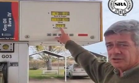 Nicolás Pino registró un video desde una estación de servicio ubicada en Curuzú Cuatiá. Nicolás Pino registró un video desde una estación de servicio ubicada en Curuzú Cuatiá.
