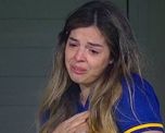 A Dalma Maradona se la vio llorando en el palco. A Dalma Maradona se la vio llorando en el palco.