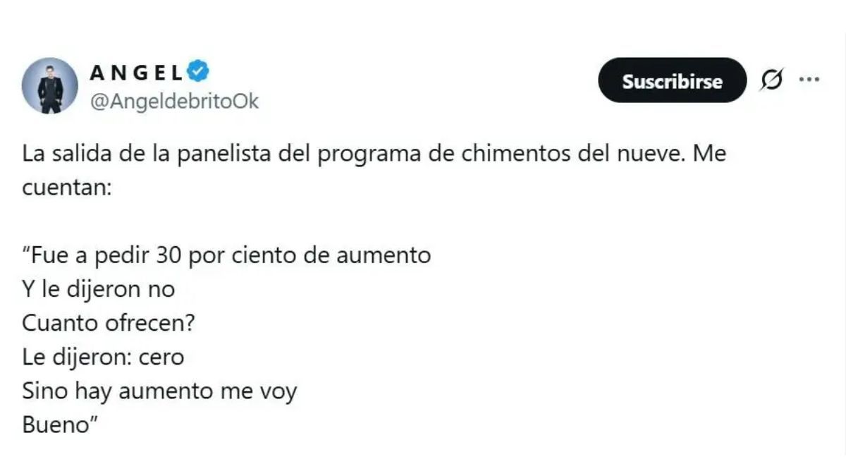 Ángel de Brito reveló los motivos detrás de la renuncia de Estefi Berardi. Ángel de Brito reveló los motivos detrás de la renuncia de Estefi Berardi.