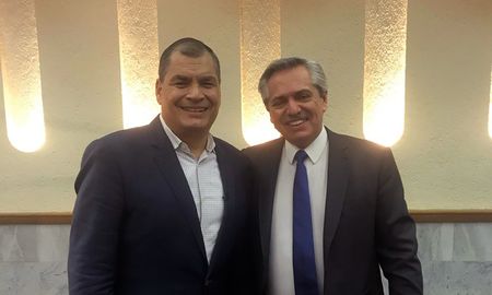 rafael correa: el triunfo de alberto fernandez es una gran noticia para nuestro continente rafael correa: el triunfo de alberto fernandez es una gran noticia para nuestro continente