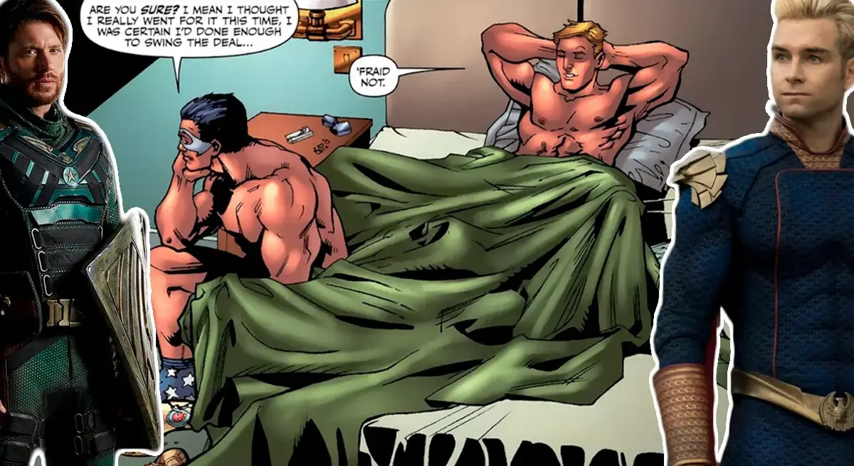 Patriota y Chico Soldado en una situación comprometida.