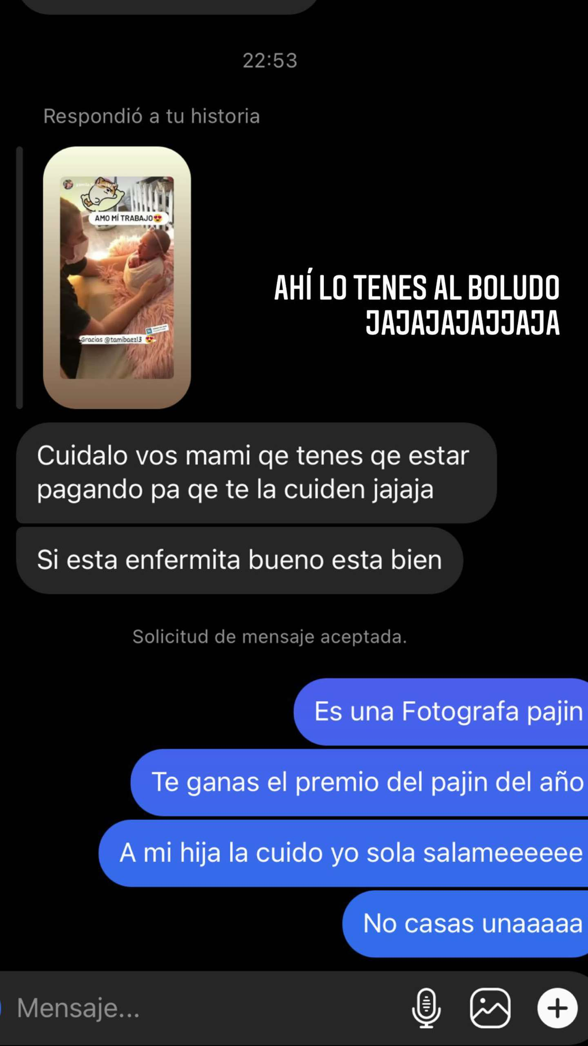 Tamara B&aacute;ez le contest&oacute; a un hater que cuestion&oacute; la crianza de Jamaica.