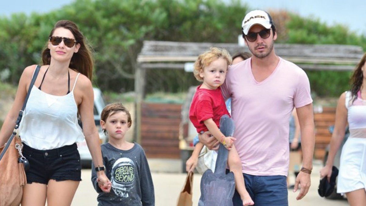 Pampita en unas vacaciones familiares cuando aún era pareja de Benjamín Vicuña.