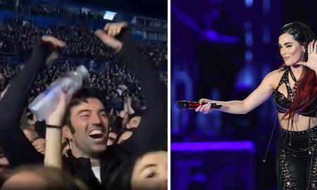 Pedro asistió a los conciertos de Lali y no dudó en saltar con el público. Pedro asistió a los conciertos de Lali y no dudó en saltar con el público.