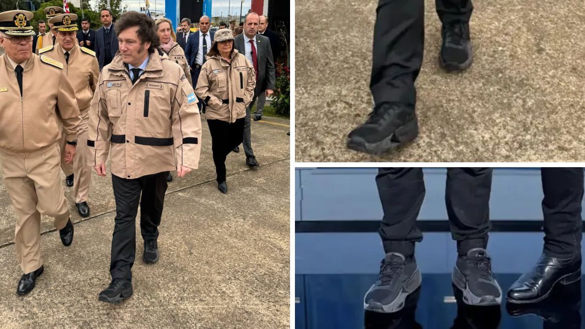Al presidente se lo vio con este calzado en reiteradas ocasiones