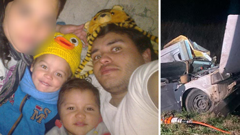 Quién era el hombre que murió con sus tres hijos en un choque brutal en la ruta 19