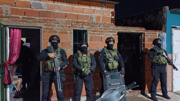 Los allanamientos se realizaron en el marco de una investigación por microtráfico. Foto: Ministerio de Seguridad.