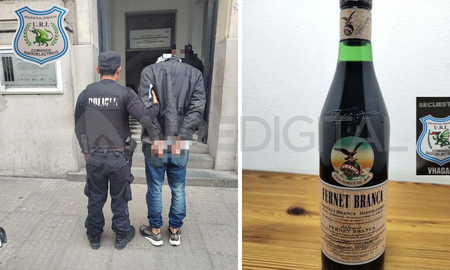 A instancias del feriado, Intentó robar un fernet y terminó preso A instancias del feriado, Intentó robar un fernet y terminó preso