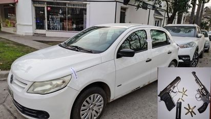Locura total en Santa Fe: un auto con patente trucha, un conductor temerario y dos armas de fuego