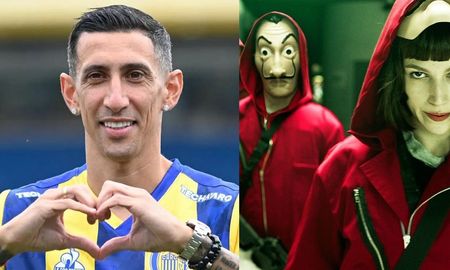 Un actor de La Casa de Papel visitó a Ángel Di María en Rosario Un actor de La Casa de Papel visitó a Ángel Di María en Rosario