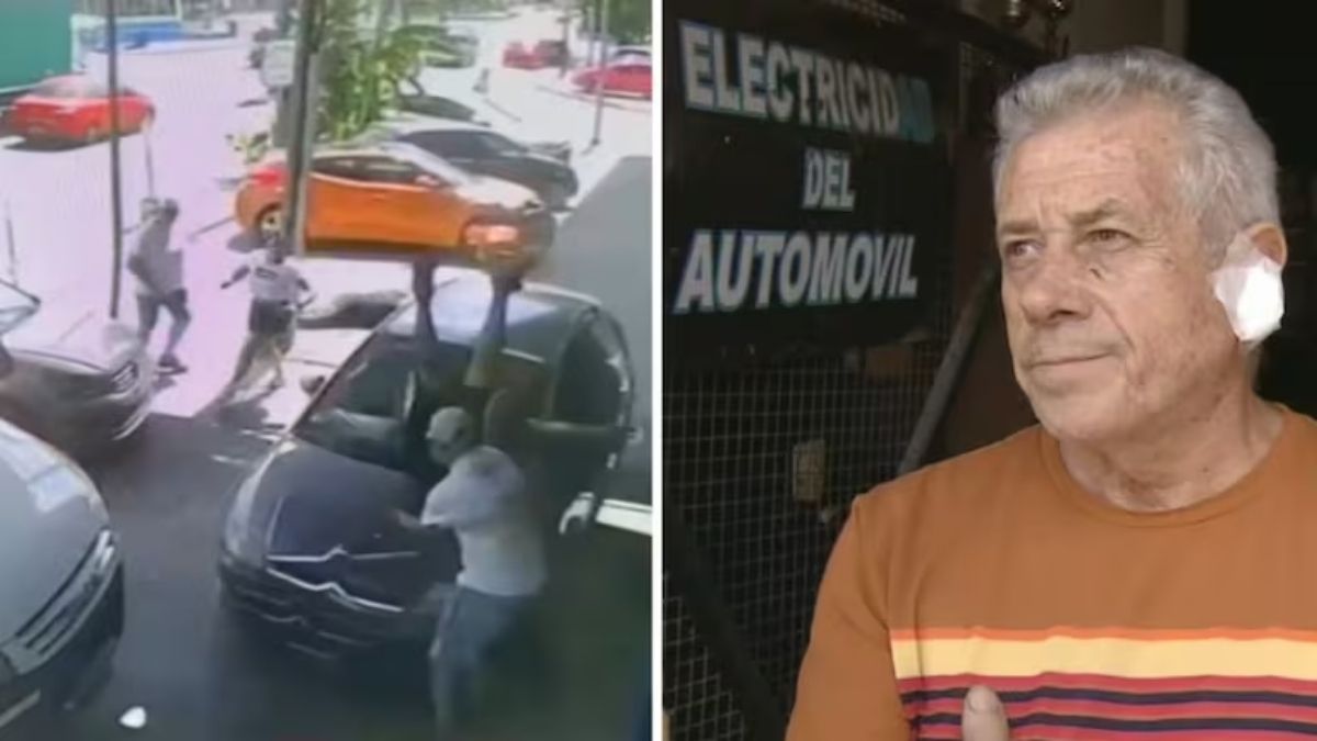 El hombre atropellado por su propio hijo tuvo que ser atendido en un hospital.&nbsp;