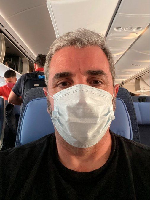 El 19 de octubre de 2020, a bordo del avión que lo llevó a Madrid