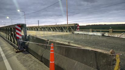 Se habilitó el puente Bailey sobre el Carretero: que vehículos podrán circular y cuales no