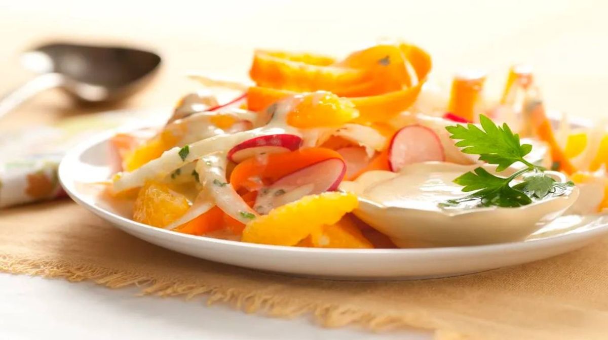 Ensalada de zanahoria y naranja