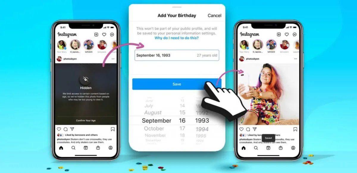 Instagram adicionó un cartel de aviso cuando se ingresa a la aplicación.