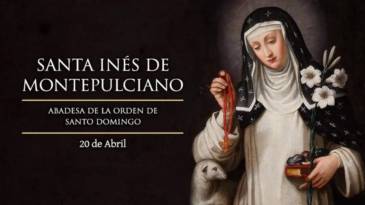 El milagro que llevó a la canonización de Santa Inés fue la sanación de un niño que estaba gravemente enfermo.