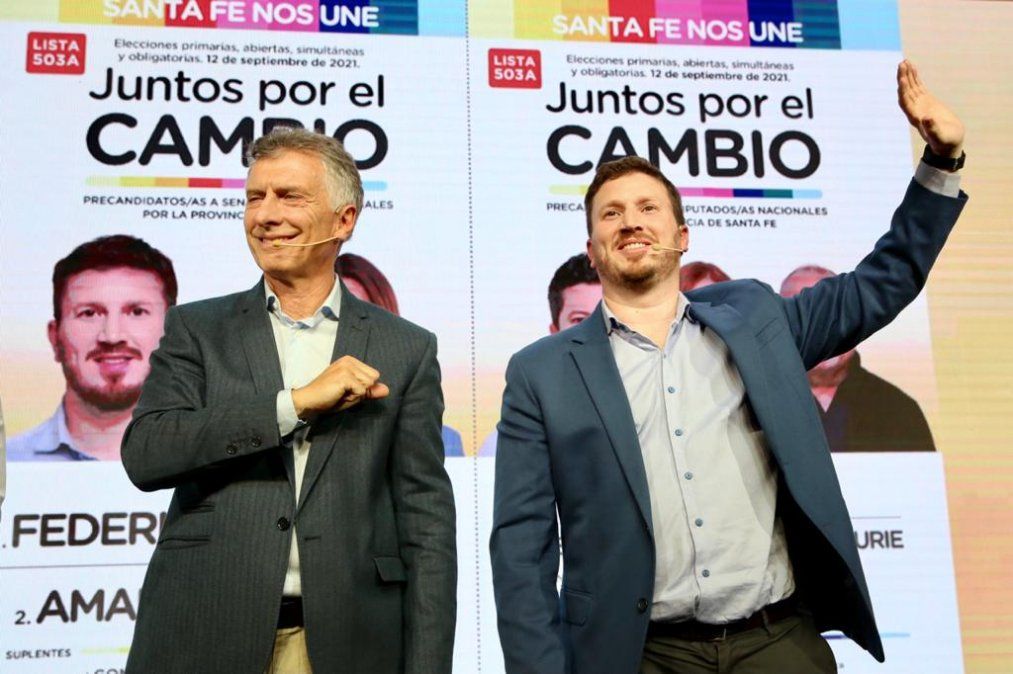 Mauricio Macri y Federico Angelini