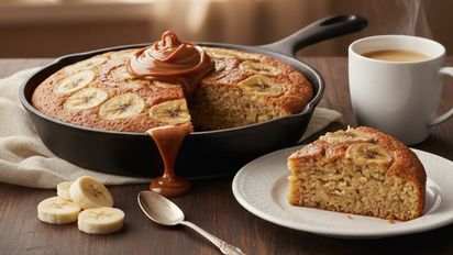 Torta de banana caliente sin horno: solo necesitás 5 ingredientes para esta receta