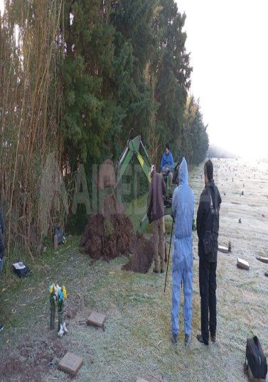 La medida se realizó en el cementerio donde se encuentra enterrado el cuerpo de Farías La medida se realizó en el cementerio donde se encuentra enterrado el cuerpo de Farías