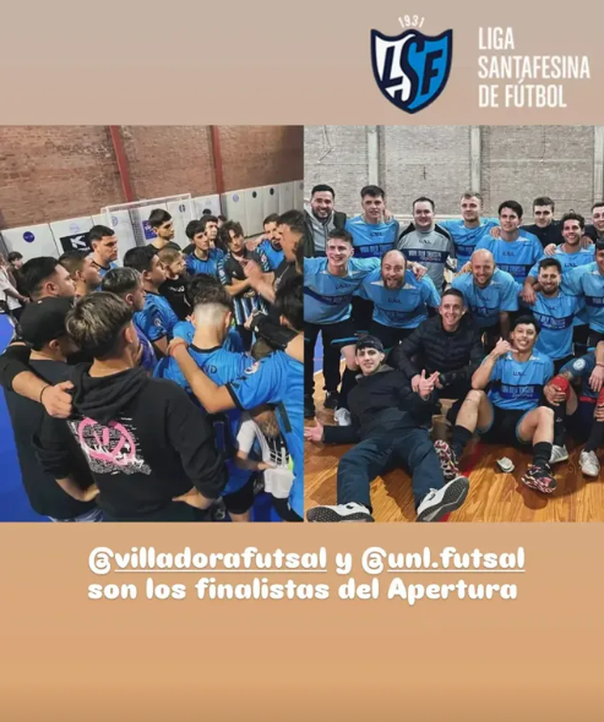 UNL y Villa Dora son los equipos que definirán el torneo Apertura de futsal, mientras que Colón fue el último clasificado al duelo decisivo en senior. UNL y Villa Dora son los equipos que definirán el torneo Apertura de futsal, mientras que Colón fue el último clasificado al duelo decisivo en senior.