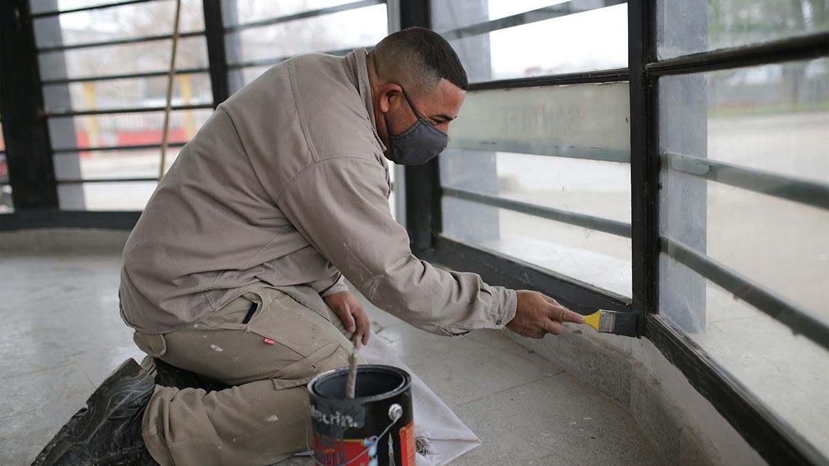 La Municipalidad realiza refacciones en el&nbsp;edificio&nbsp;ubicado en la rotonda conocida como Boca del Tigre.